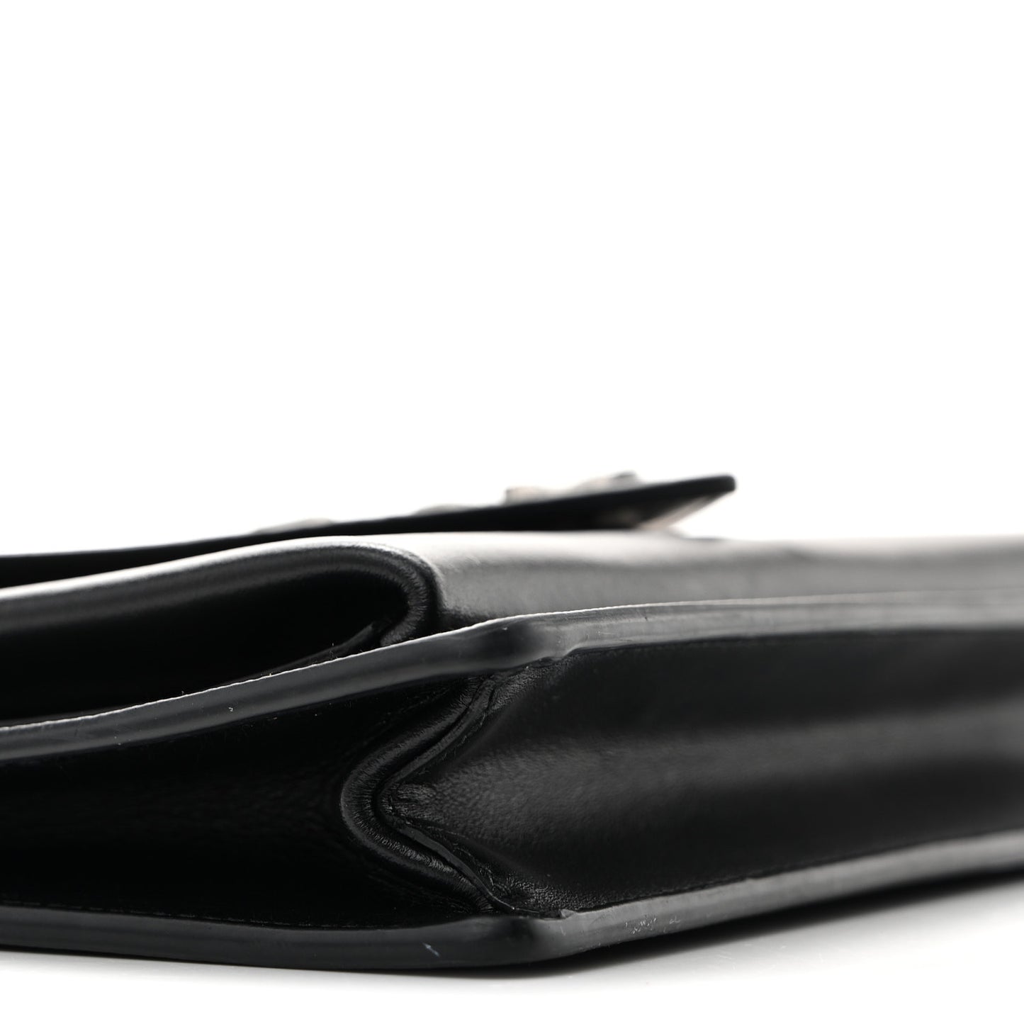 Saffiano City Calf Mini Envelope Bag Black