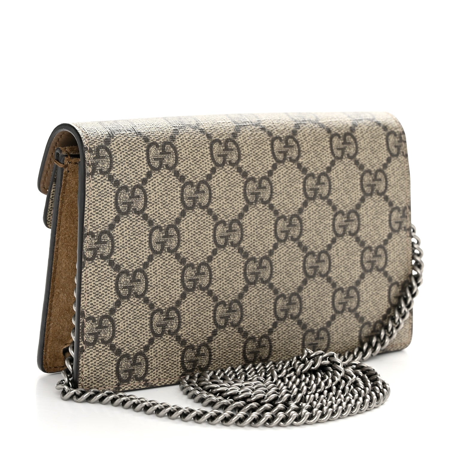 Gucci GG Supreme Monogram Super Mini Dionysus Shoulder Bag Taupe 3 of 10