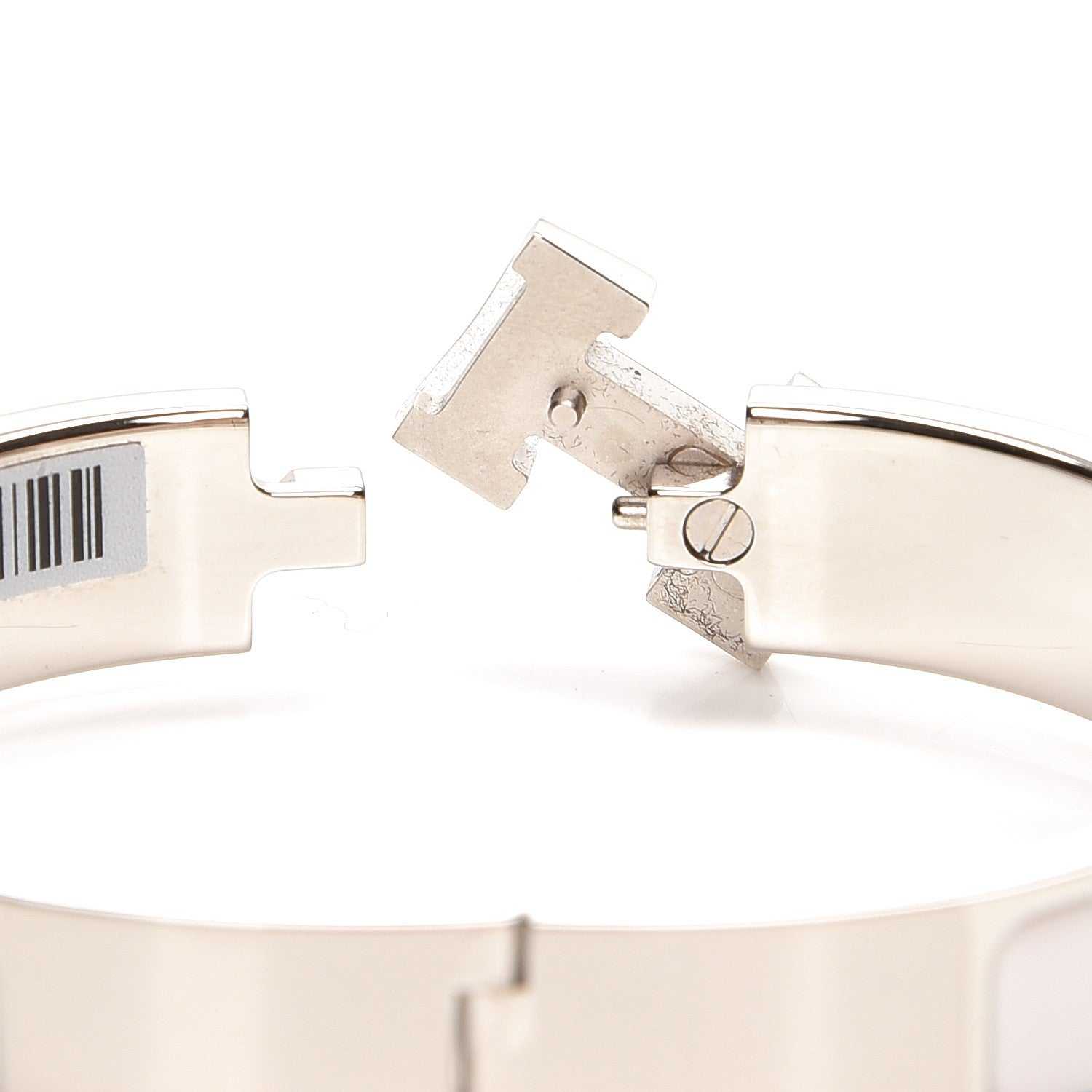 Hermes Enamel Narrow Clic Clac H Bracelet PM White 5 of 5
