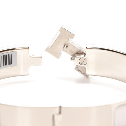 Hermes Enamel Narrow Clic Clac H Bracelet PM White 5 of 5