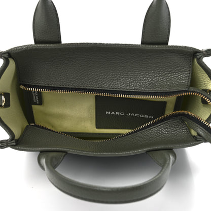 Marc Jacobs Grained Calfskin Small The Tote Bag Bronze Green 4 of 13