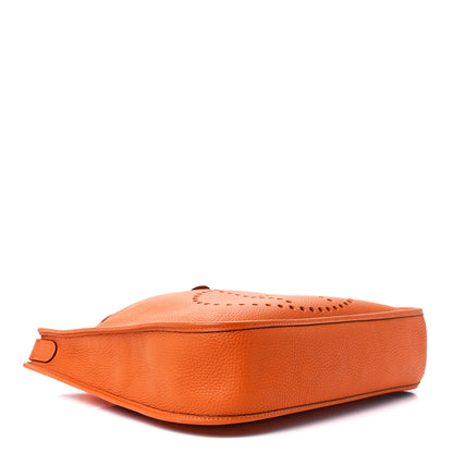 Hermes Taurillon Clemence Evelyne PM Orange 4 of 10