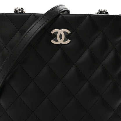 Chanel Lambskin Quilted Uniform Crossbody Bag Black 8 of 10