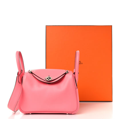 Hermes Swift Mini Lindy 20 Rose Ete 11 of 11
