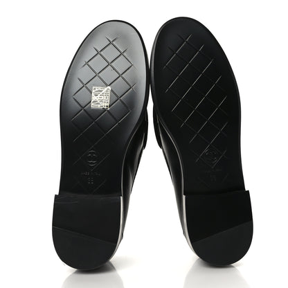 Chanel Lambskin Quilted CC Turnlock Loafers 38 Black 5 of 8