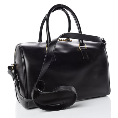 Saint Laurent Calfskin Classic Duffle 6 Black 3 of 10