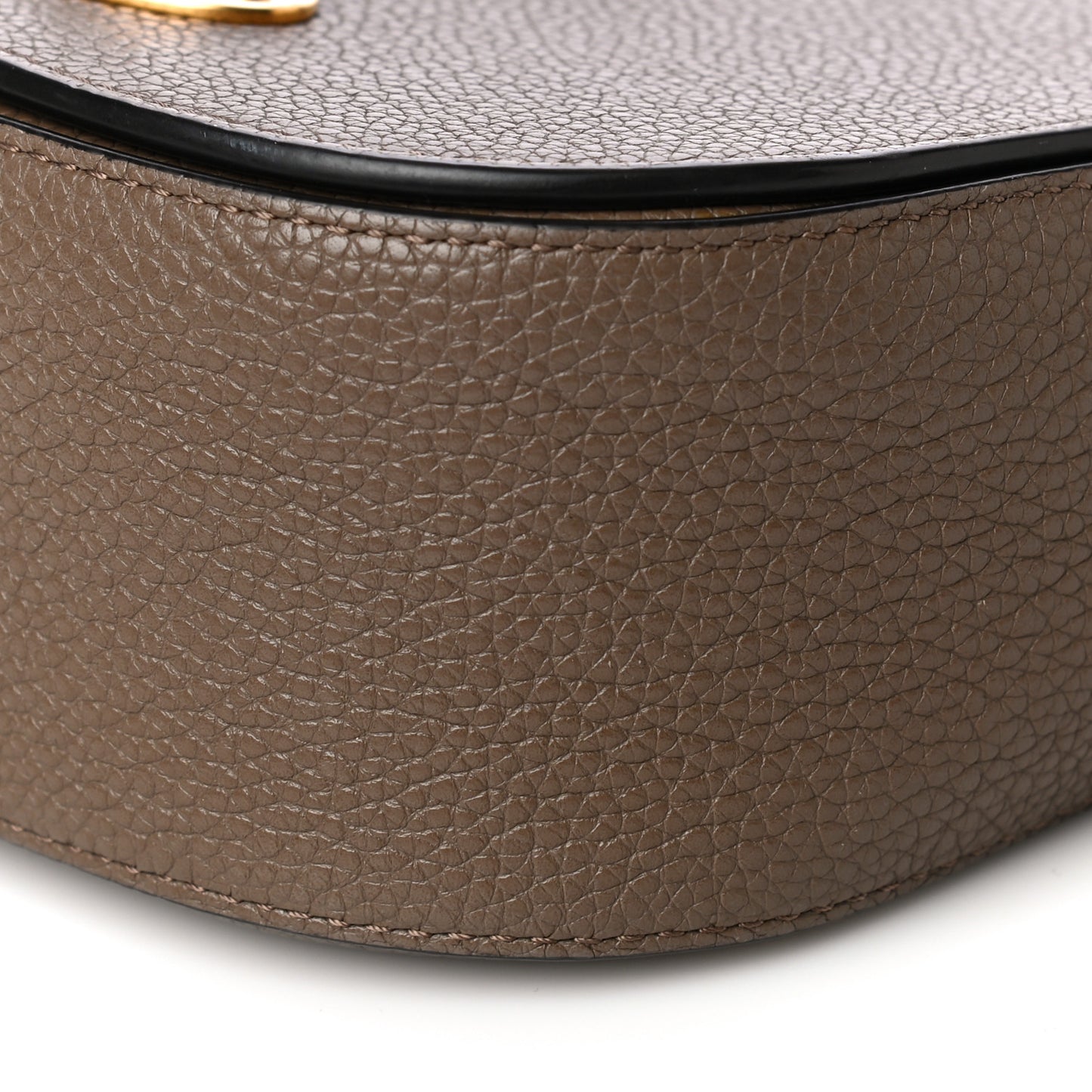 Natural Grained Calfskin Small Darley Satchel Clay