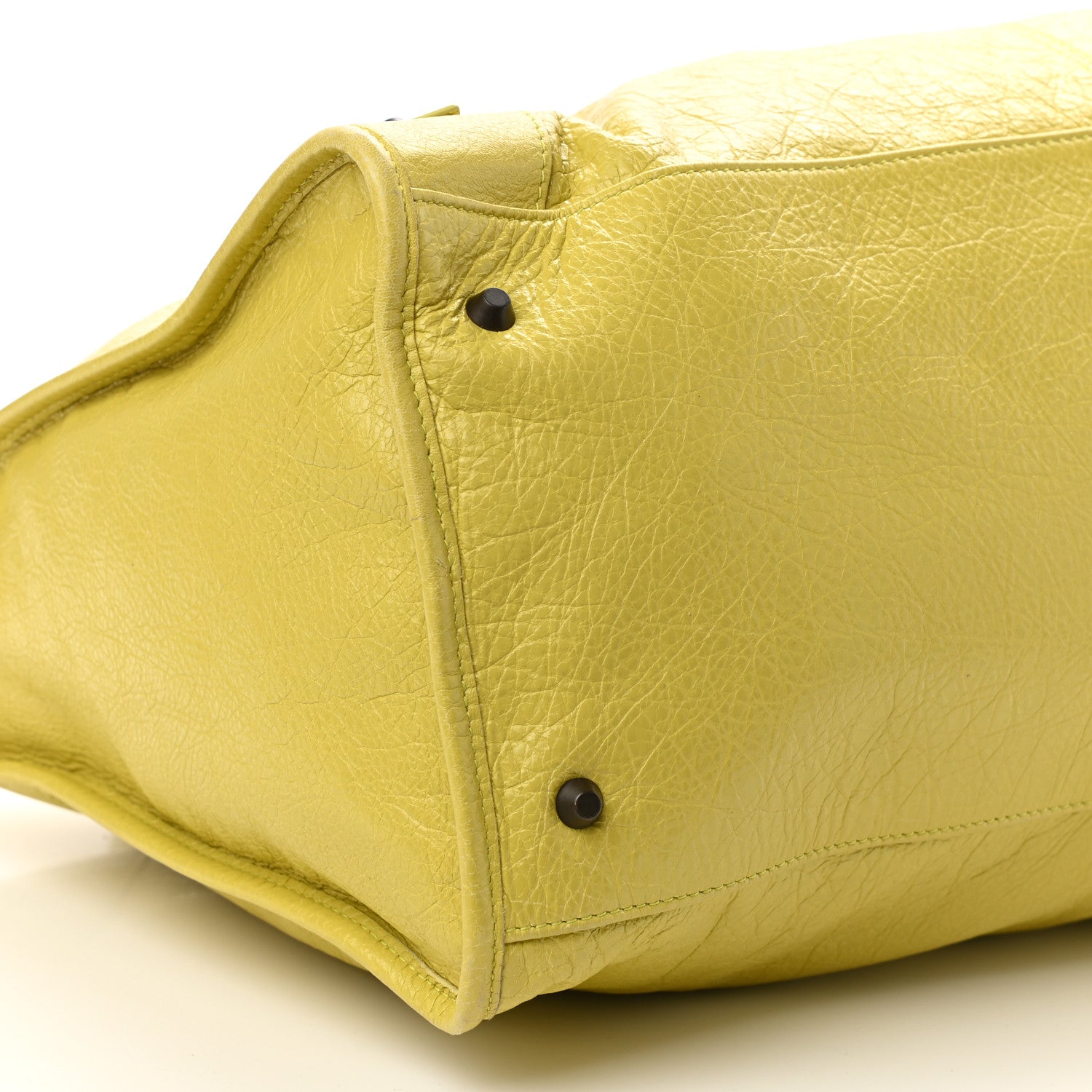 Balenciaga Agneau Classic Hardware Work Jaune Poussin 4 of 8