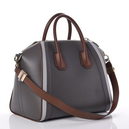 Givenchy Smooth Calfskin Medium Tri-Color Antigona Dark Grey 3 of 7
