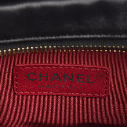 Chanel Aged Calfskin Chevron Quilted Small Gabrielle Hobo Black 6 of 8