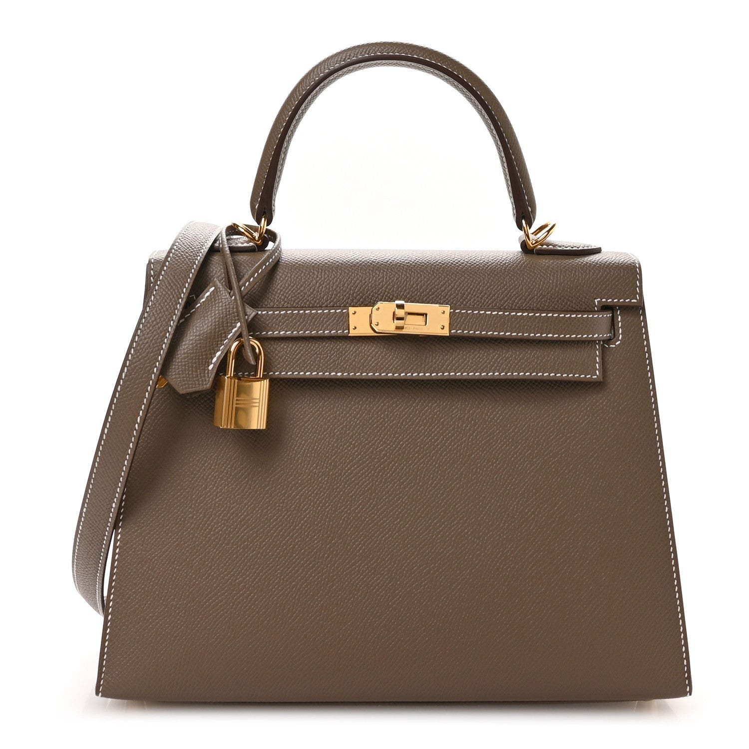 Hermes Epsom Kelly Sellier 25 Etoupe 1 of 11