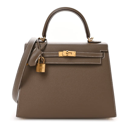 Hermes Epsom Kelly Sellier 25 Etoupe 1 of 11