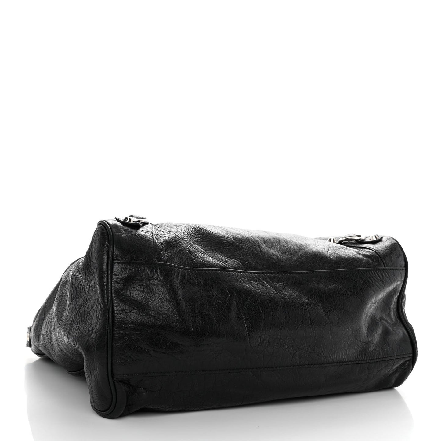 Agneau Classic Silver Hardware Velo Black