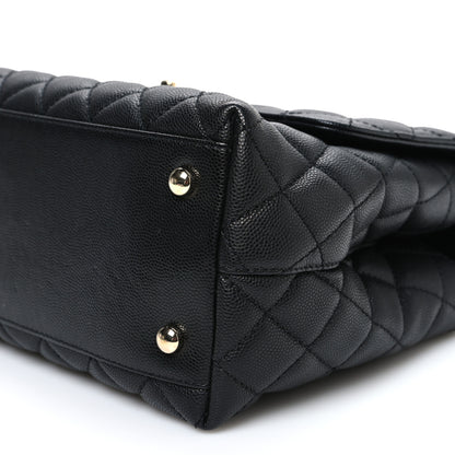 Chanel Caviar Quilted Small Coco Handle Flap Black 10 of 10