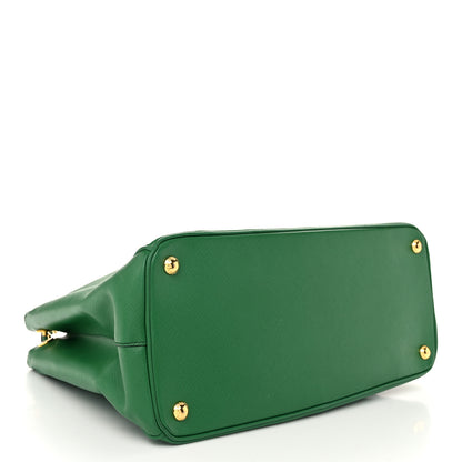 Prada Saffiano Medium Galleria Double Zip Tote Verde 4 of 12