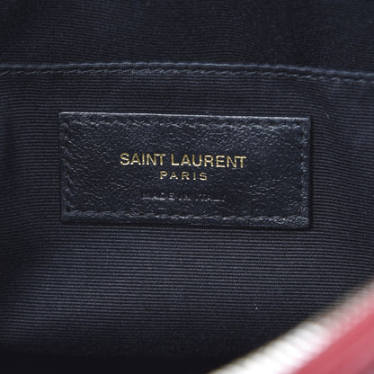 Saint Laurent Calfskin Matelasse Monogram Lou Camera Bag Red 6 of 13