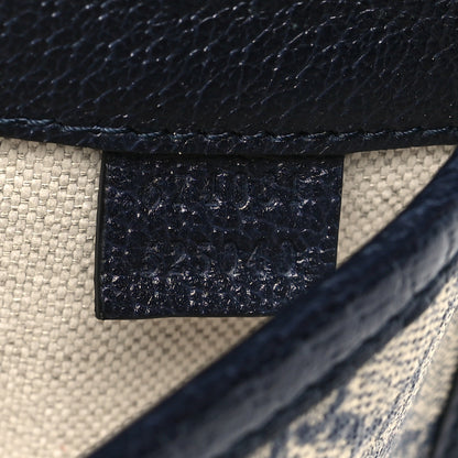 Gucci GG Supreme Monogram Web Small Ophidia Belt Bag 90 36 Beige Navy 6 of 9
