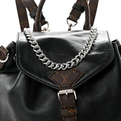 Louis Vuitton Lambskin Monogram Montsouris Vibe PM Black 7 of 9
