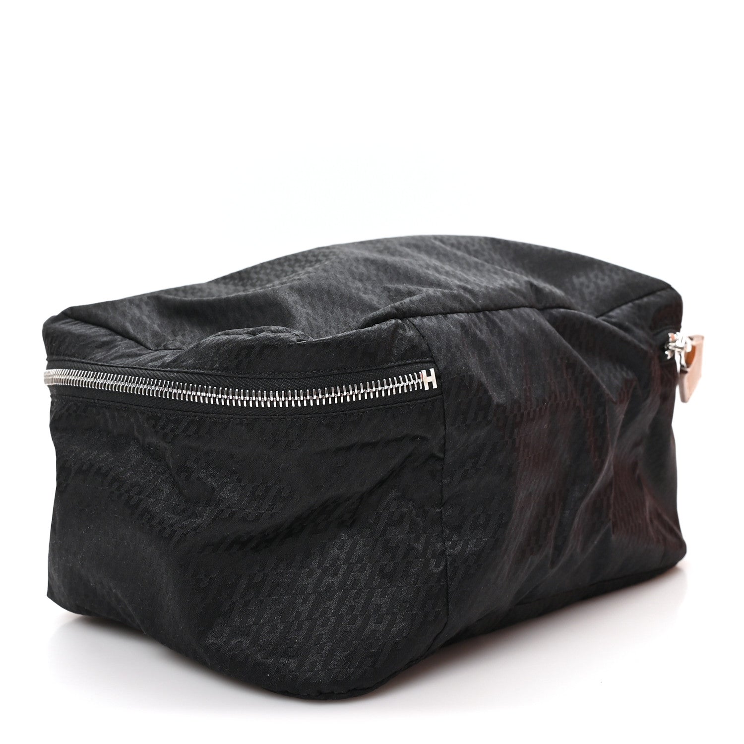 Hermes Technical Silk H en Bias Travelsilk Cube PM Black 3 of 8