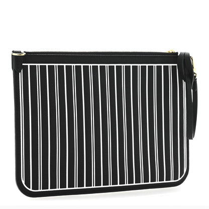 Louis Vuitton Calfskin Neverfull Inside Out MM Pochette Black 3 of 7