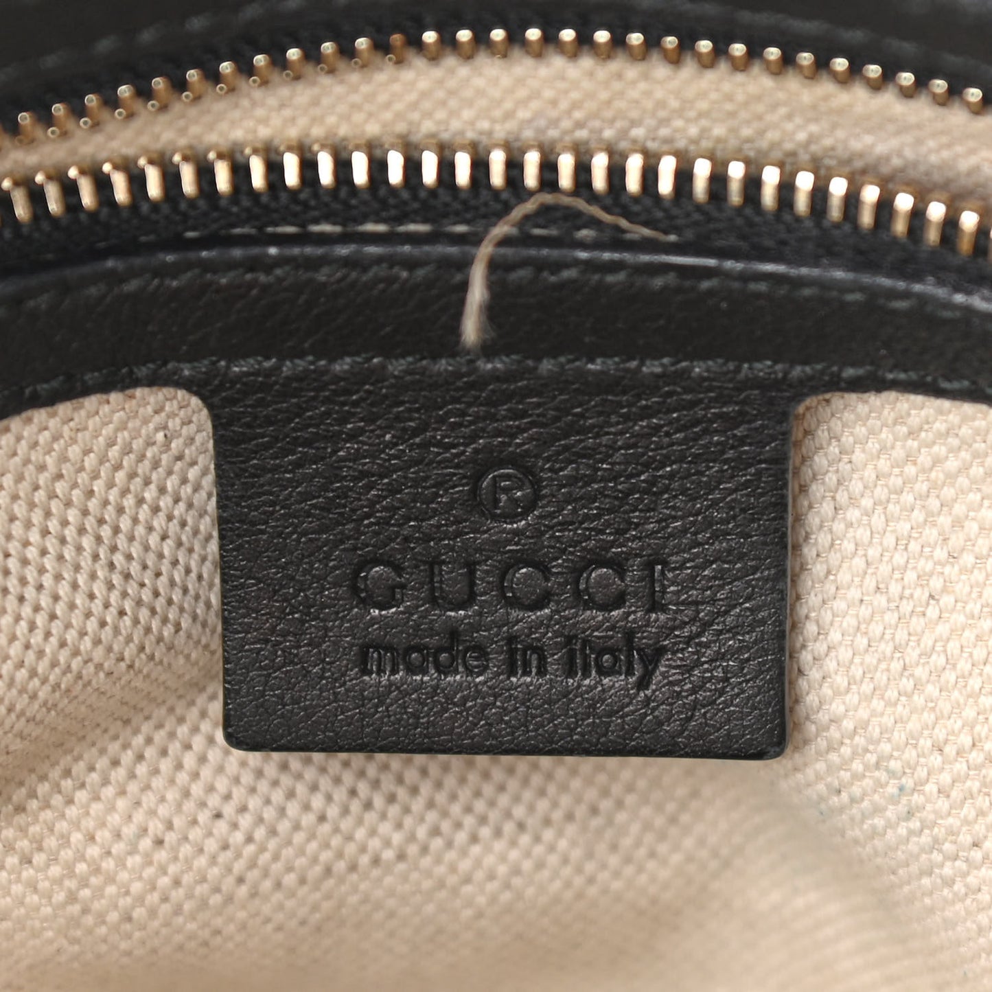 Guccissima Medium Bree Foldover Tote Black