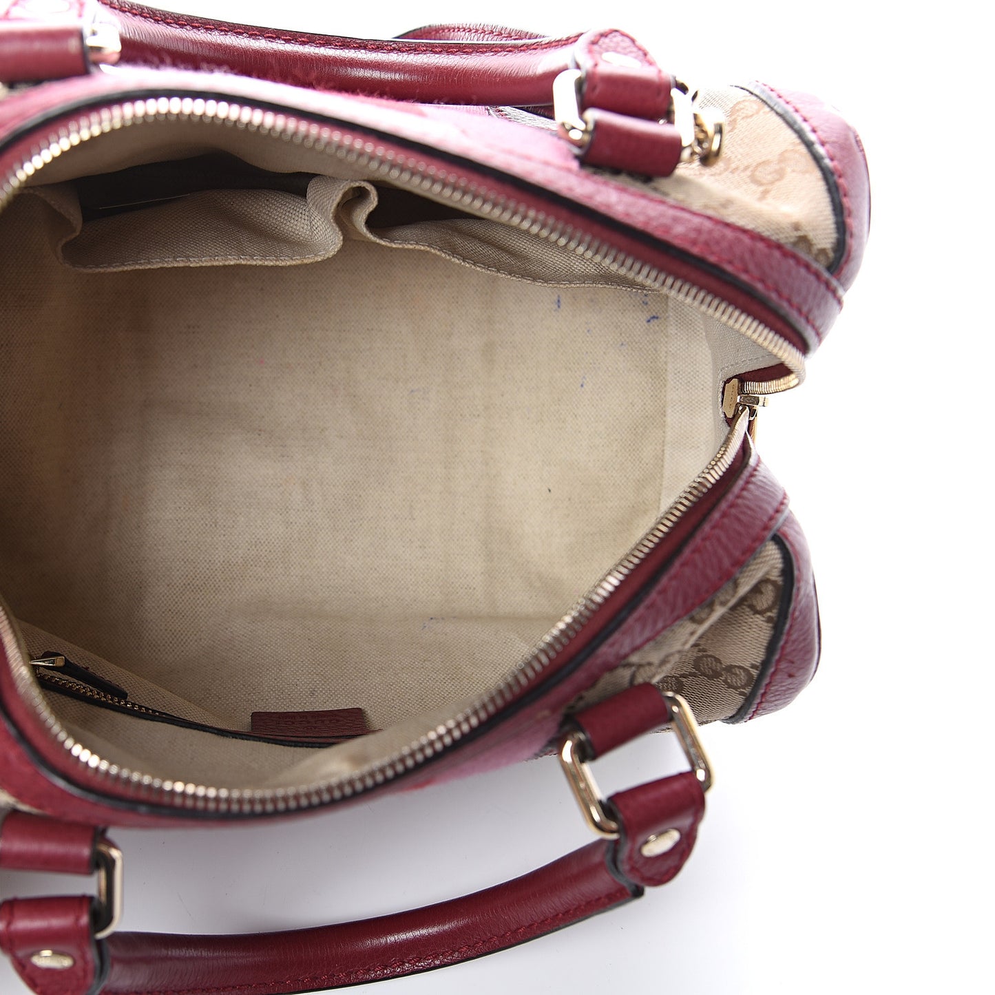 Monogram Cellarius Calfskin Vintage Web Small Boston Beige Ebony Soft Burgundy Peonia Flower Box Pink