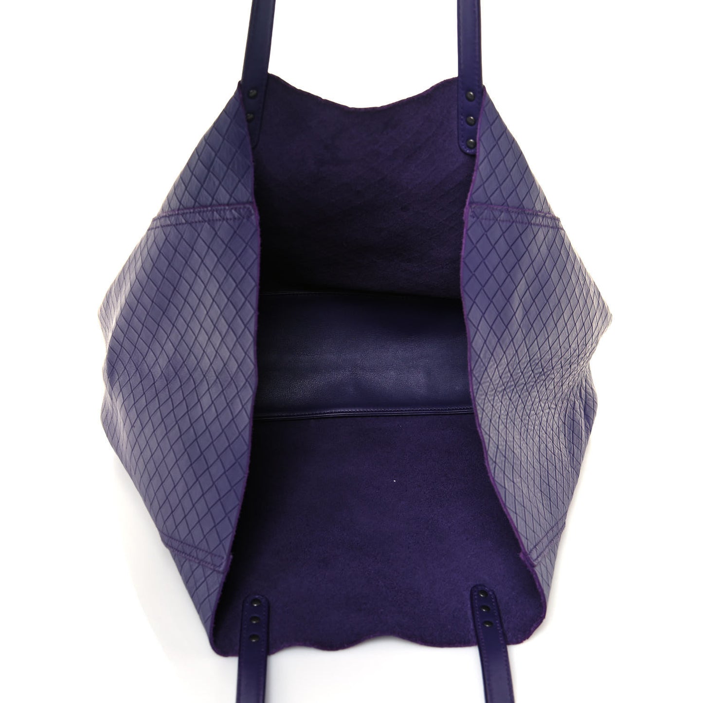 Calfskin Intrecciomirage Large Tote Purple