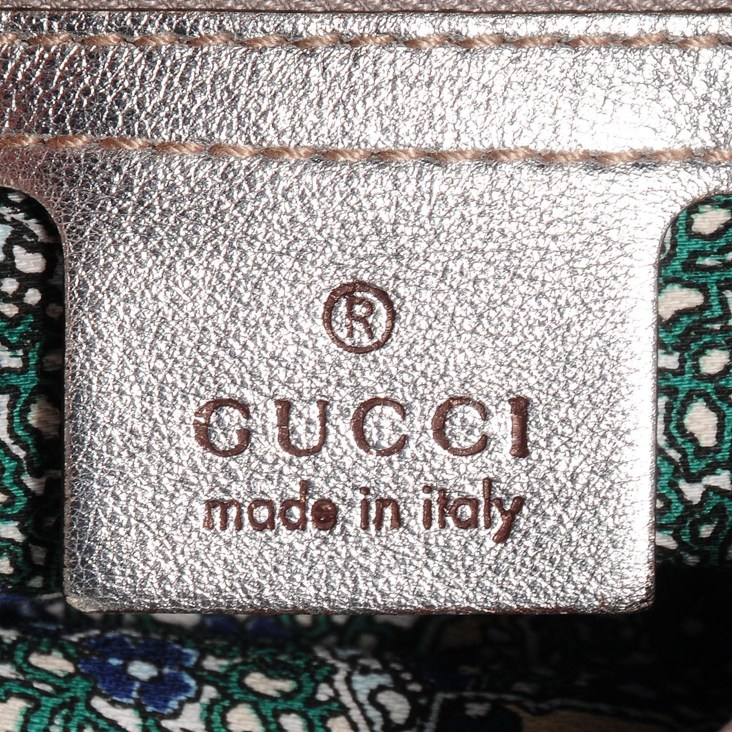Gucci Leather Medium Indy Top Handle Hobo Silver 5 of 9