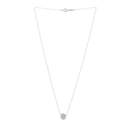 Tiffany Sterling Silver Twist Knot Pendant Necklace 3 of 4