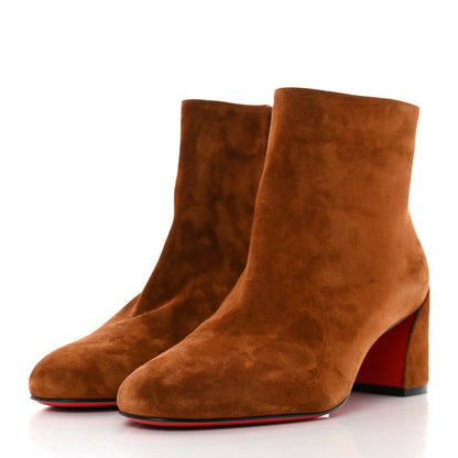 Christian Louboutin Veau Velours Turela 55 Ankle Boots 36 Ecureuil 3 of 8