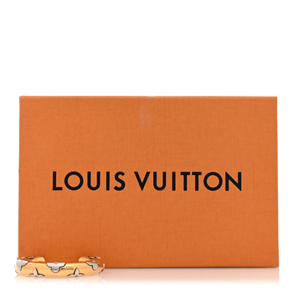 Louis Vuitton Brass Monogram Flower Cuff S Gold 5 of 5