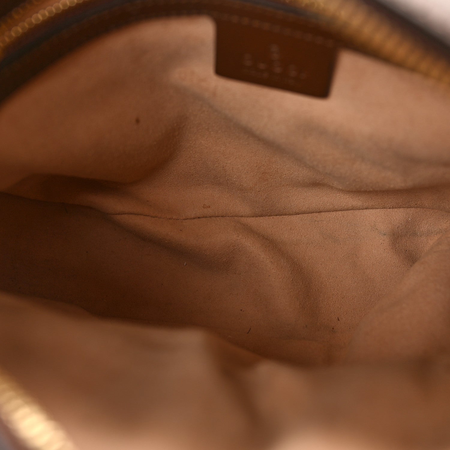 Gucci GG Supreme Monogram Small Horsebit 1955 Shoulder Bag Beige Brown Sugar 5 of 11