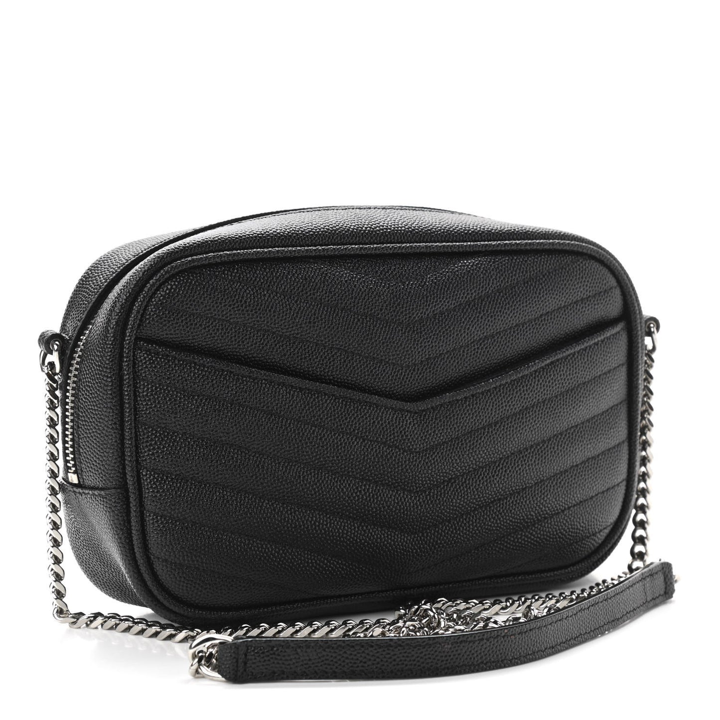 Grain De Poudre Matelasse Monogram Mini Lou Camera Bag Black