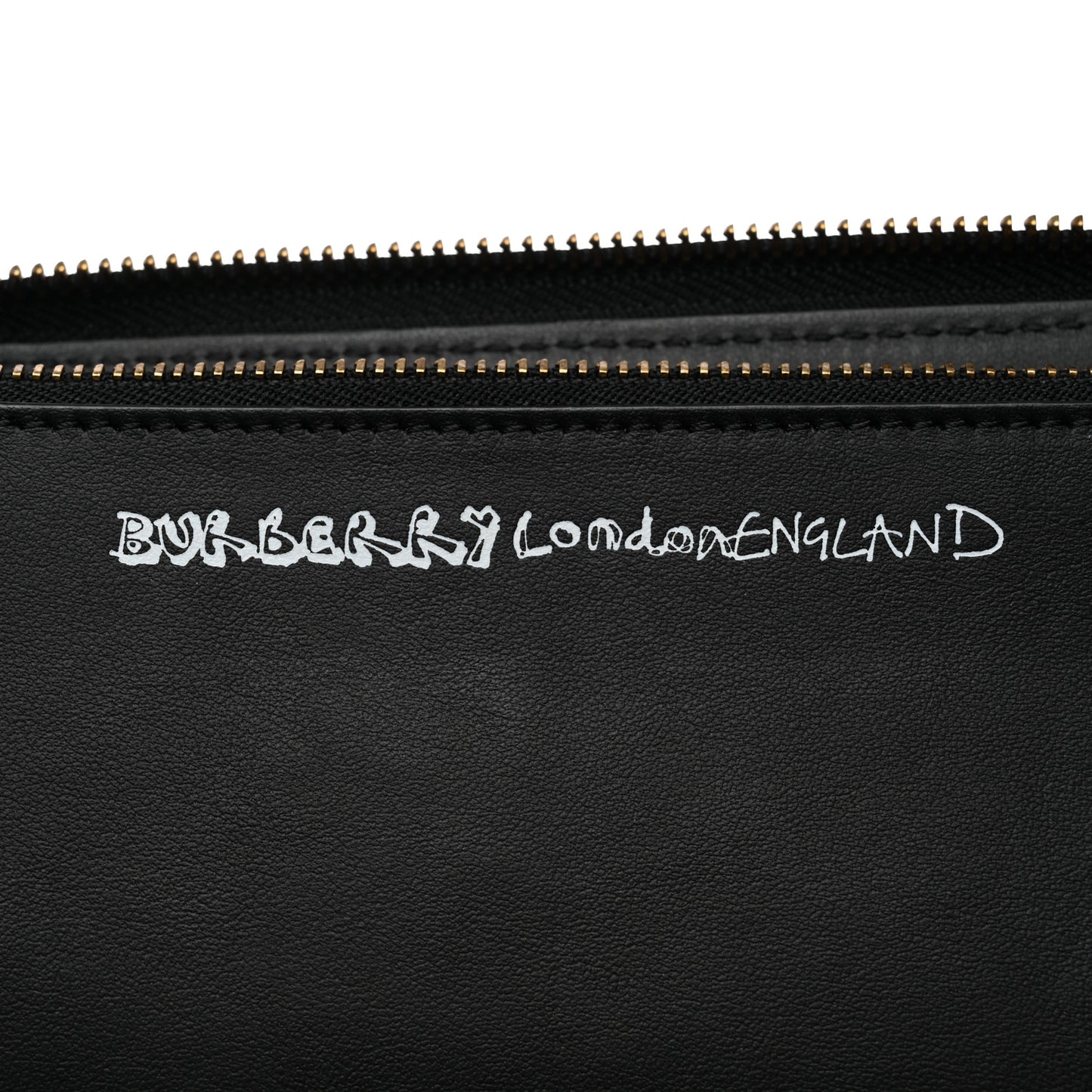 Coated Canvas Mega Check Sketchbook Doodle Zip Wallet Black