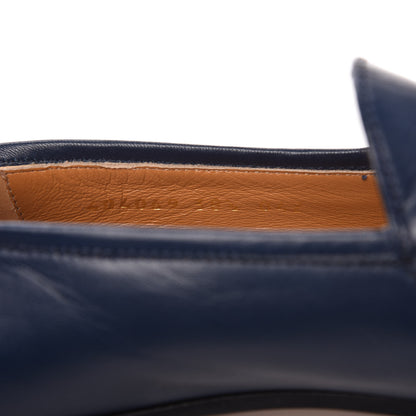 Gucci Malaga Kid Womens Jordaan Loafers 38.5 Blue Agata 9 of 10