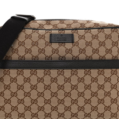 Gucci Monogram Dollar Calfskin Large Camera Case Beige Ebony Testa di Moro Marrone Scuro 8 of 10