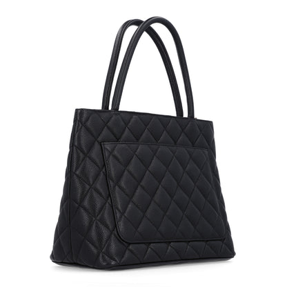 Chanel Caviar Quilted Medallion Tote Black 3 of 10