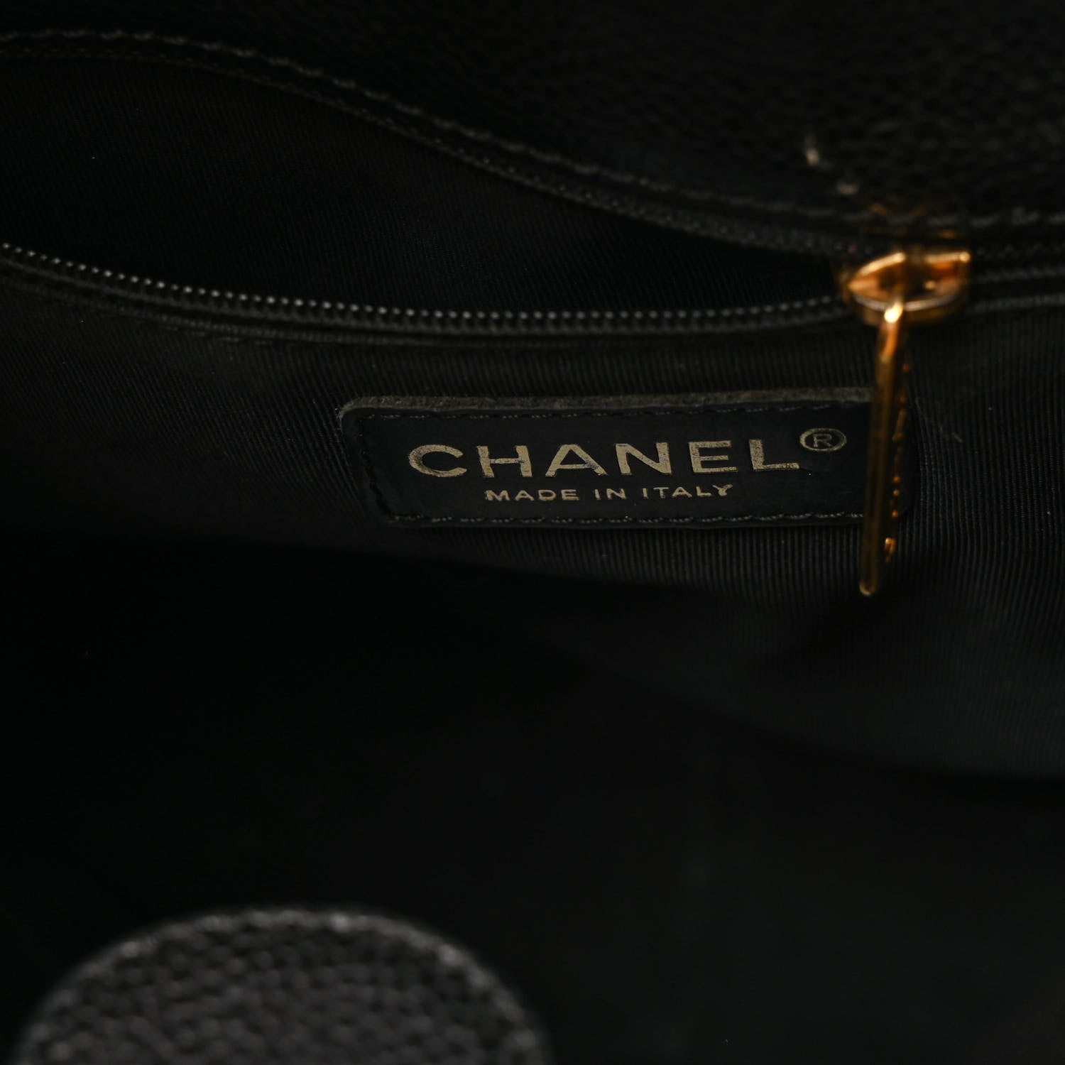 Chanel Caviar Quilted Petit Shopping Tote PST Black 8 of 9