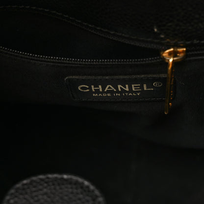 Chanel Caviar Quilted Petit Shopping Tote PST Black 8 of 9