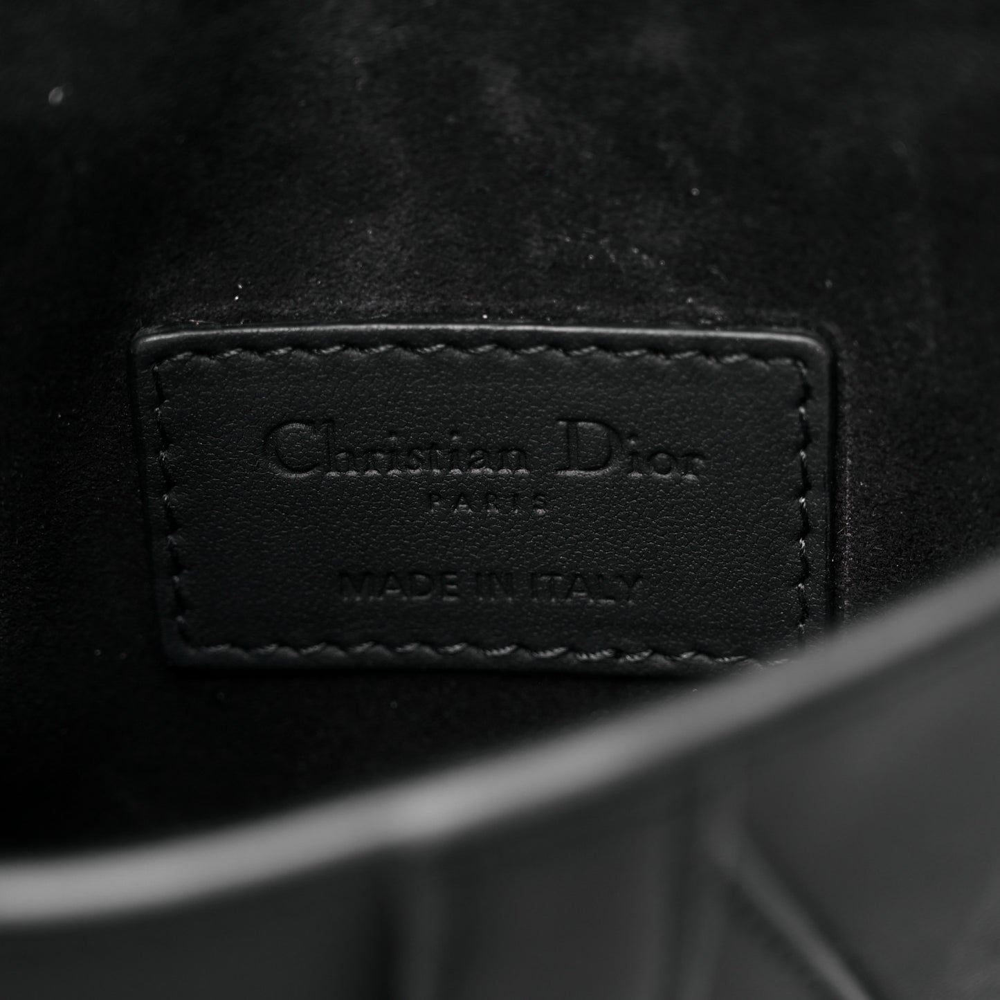 Ultra Matte Calfskin Saddle Belt Bag Black