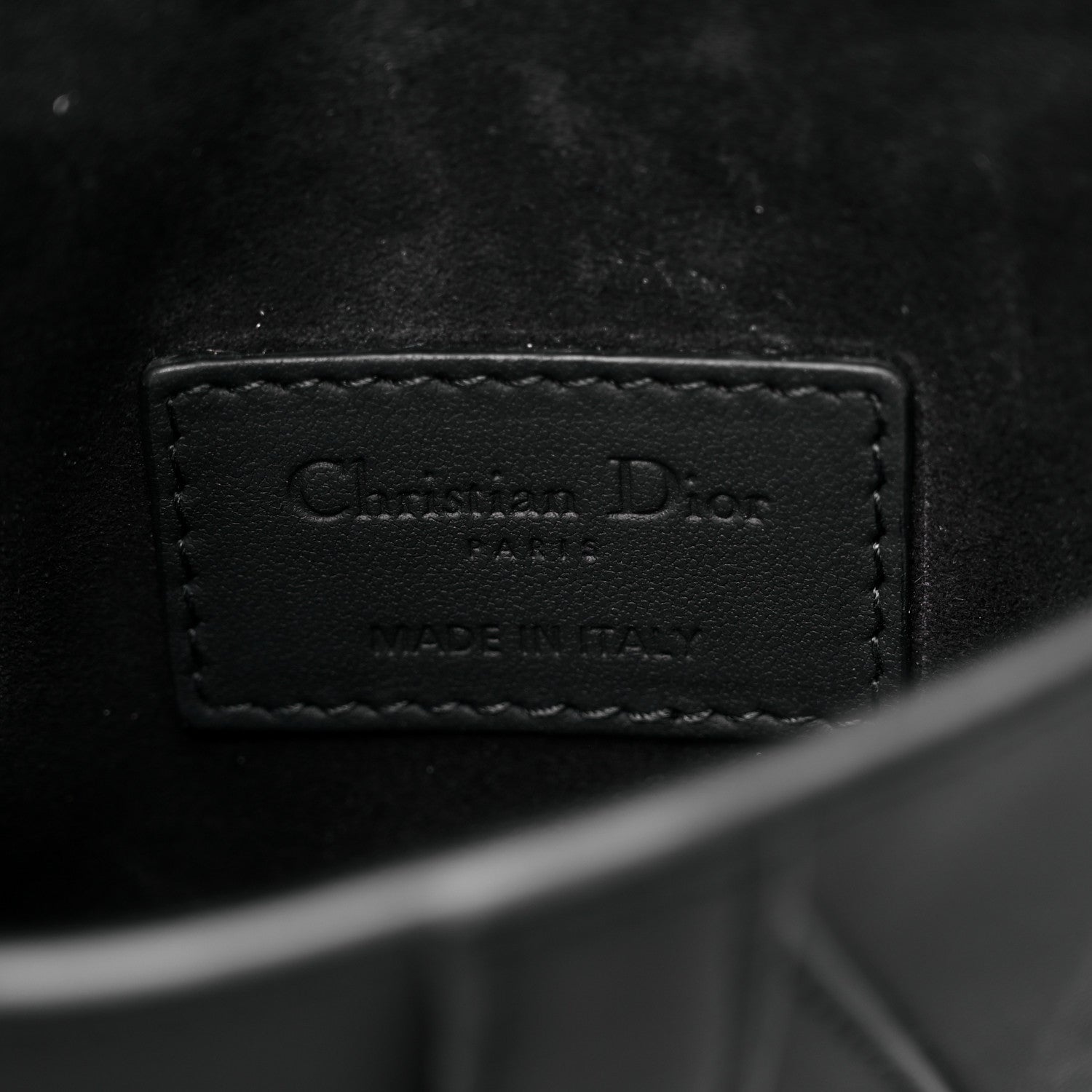 Christian Dior Ultra Matte Calfskin Saddle Belt Bag Black 5 of 11
