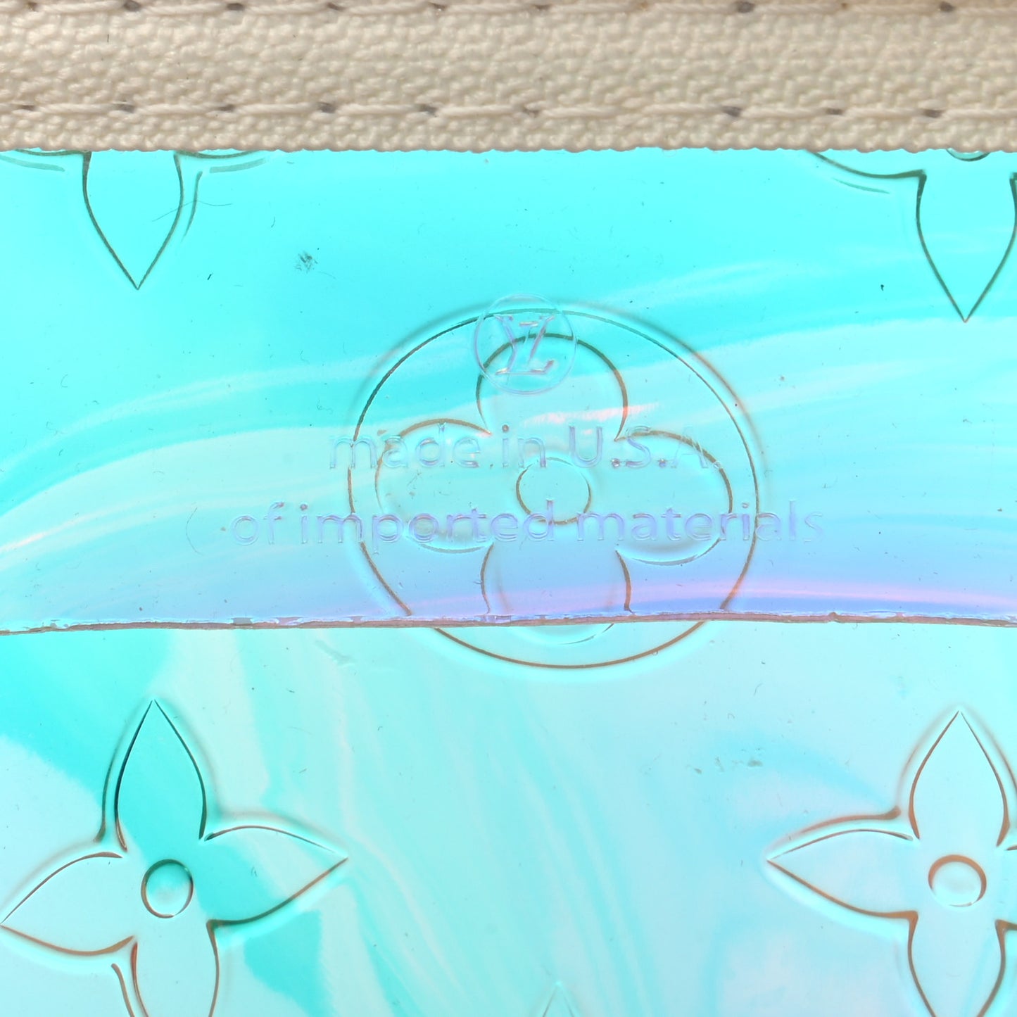 PVC Monogram Keepall Bandouliere 50 Iridescent Prism