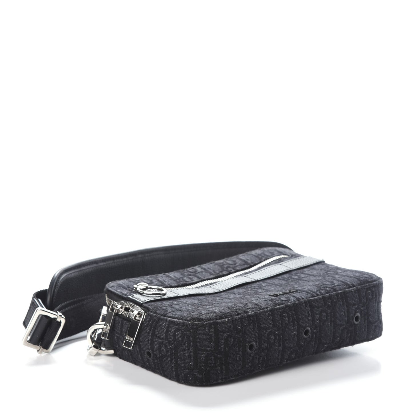 HOMME Oblique Safari Messenger Black