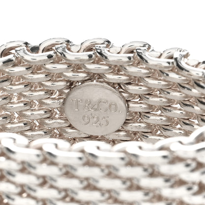 Tiffany Sterling Silver Somerset Mesh Ring 50 5.25 4 of 4