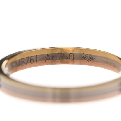 Cartier 18K Pink White Yellow Gold 2.5mm Vendome Louis Cartier Wedding Band Ring 51 5.75 6 of 7