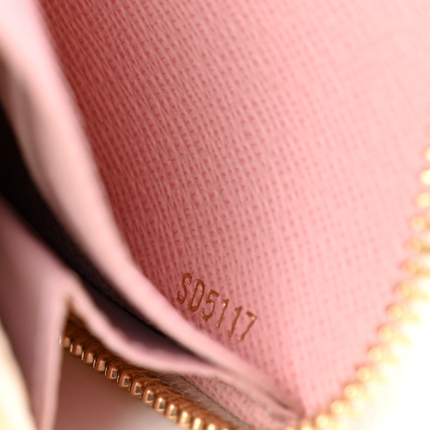 Damier Azur Clemence Wallet Rose Ballerine
