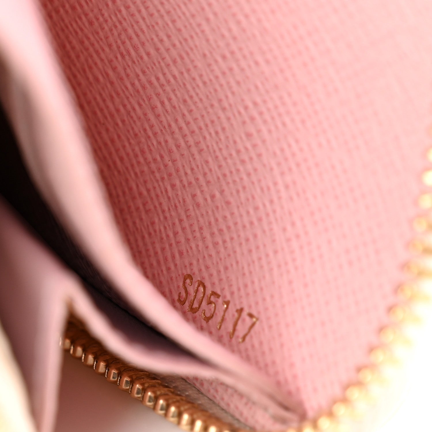 Louis Vuitton Damier Azur Clemence Wallet Rose Ballerine 6 of 7