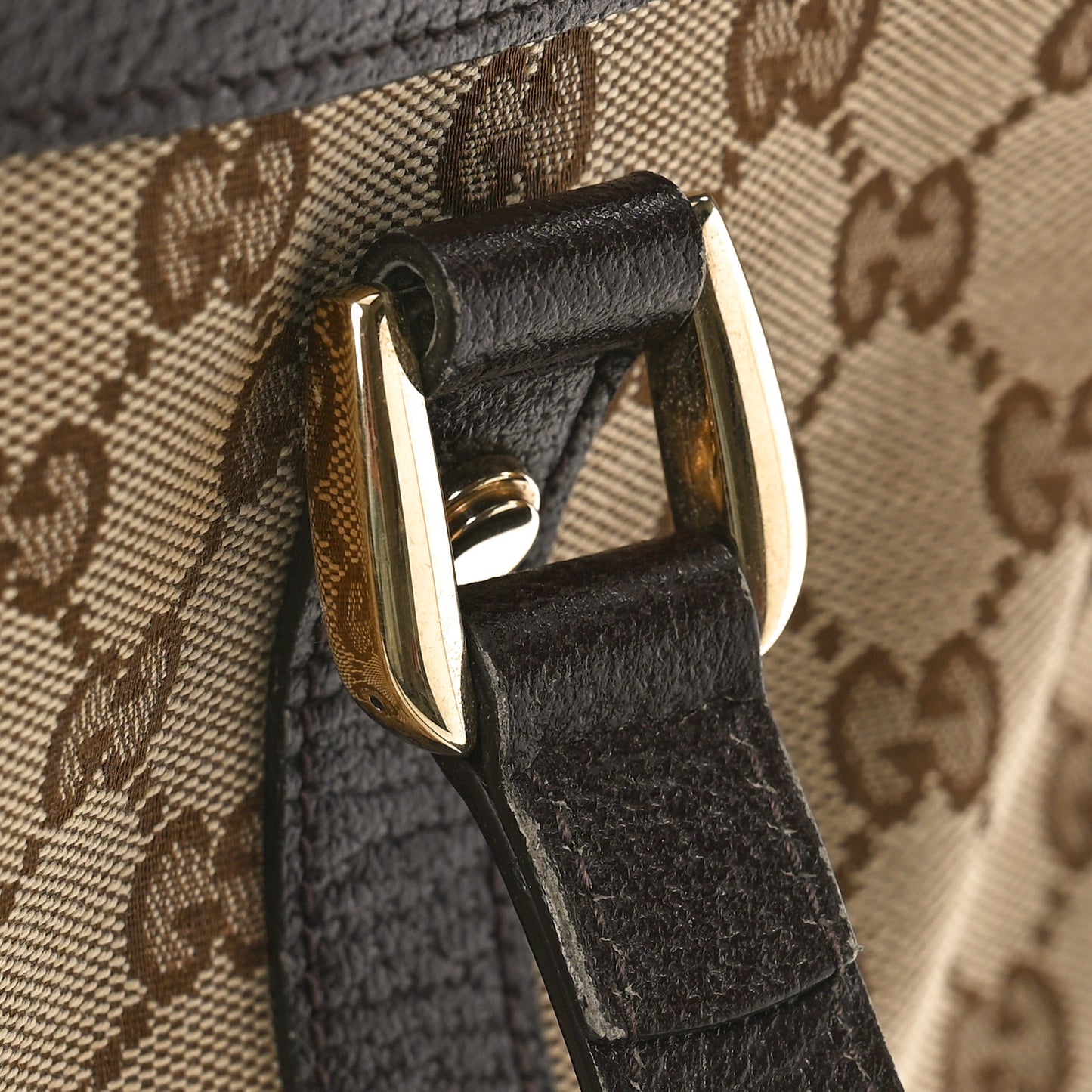 Monogram Medium Abbey Tote Dark Brown