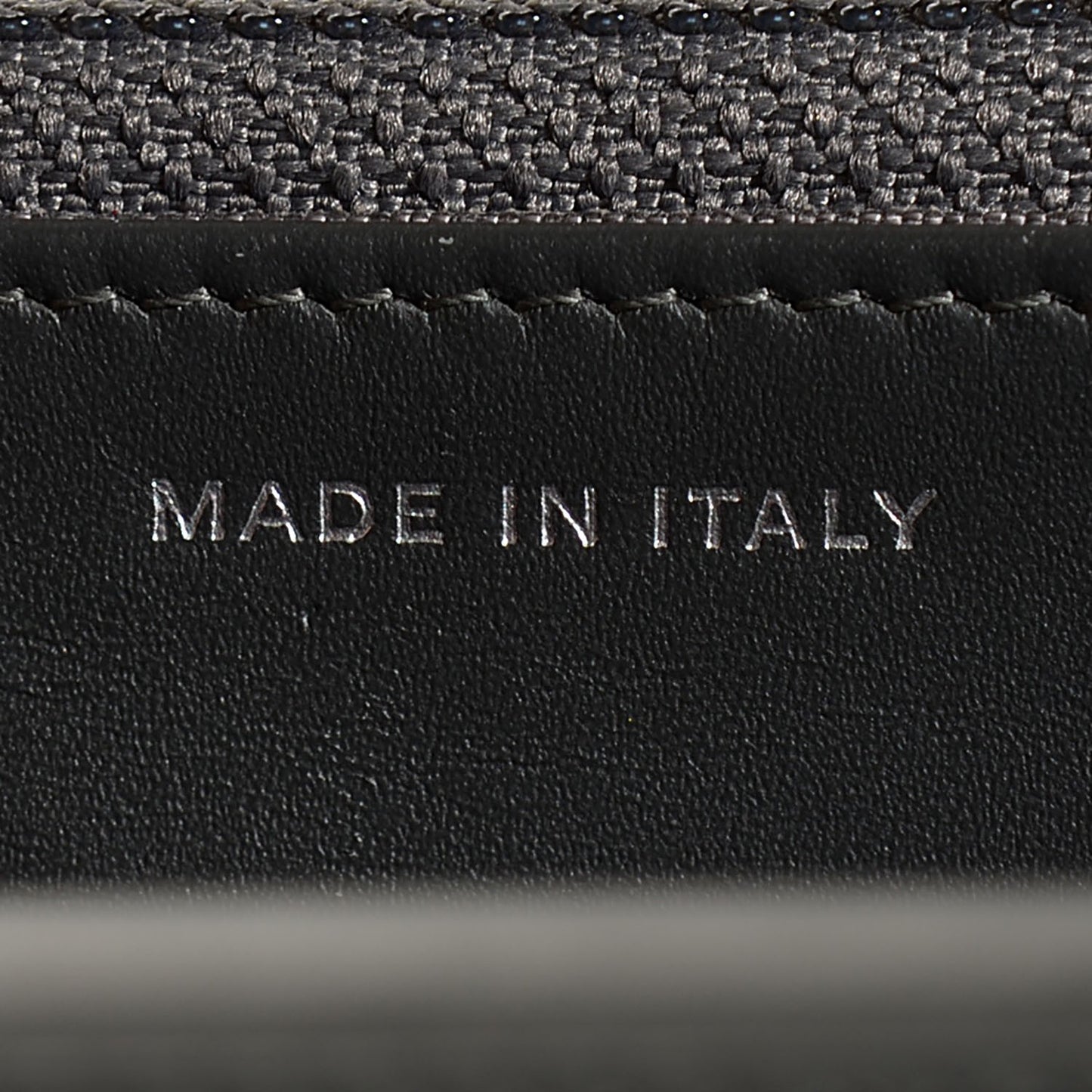Patent Quilted Wallet On Chain WOC Dark Grey