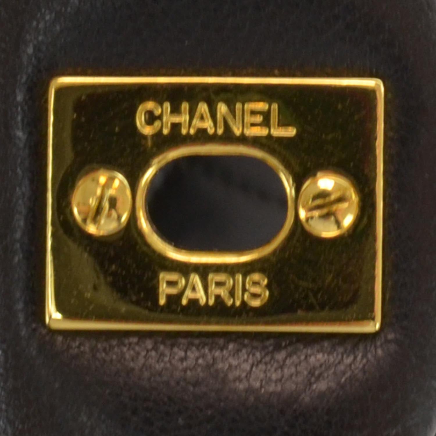 Chanel Lambskin Medium Double Flap Black 9 of 10